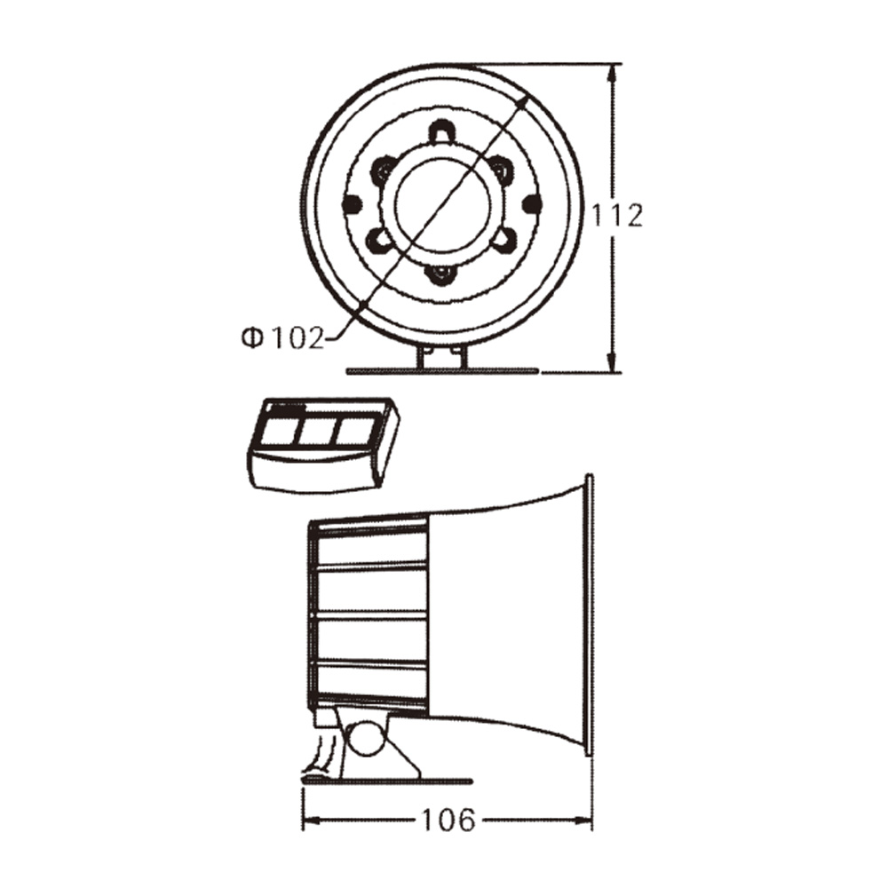 Model NO 6002 Small 3-Tone